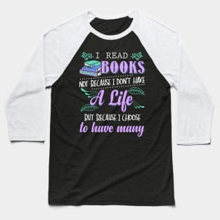 Read Books Funny Baseball T-Shirt